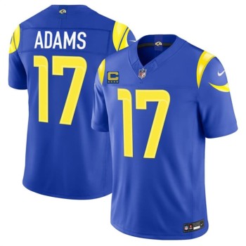 Men's Los Angeles Rams #17 Davante Adams Royal 2026 4-Star C Patch Vapor F.U.S.E. Limited Jersey Men's Los Angeles Rams #17 Davante Adams Royal 2026 4-Star C Patch Vapor F.U.S.E. Limited Jersey