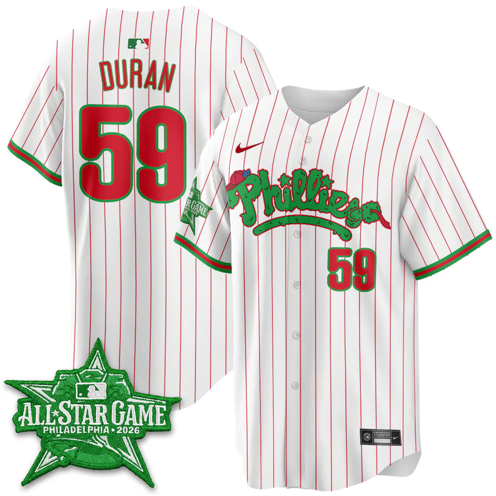 Men's Philadelphia Phillies #59 Jhoan Duran White 2026 MLB All-Star Jersey Men's Philadelphia Phillies #59 Jhoan Duran White 2026 MLB All-Star Jersey