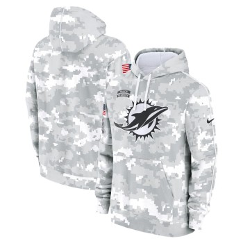 Men's Miami Dolphins Arctic Camo 2024 Salute to Service Club Fleece Pullover Hoodie Men's Miami Dolphins Arctic Camo 2024 Salute to Service Club Fleece Pullover Hoodie