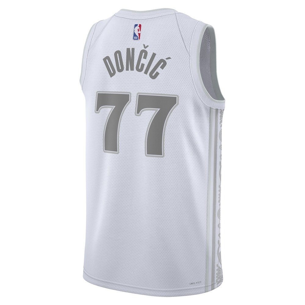 Youth Dallas Mavericks #77 Luka Doncic White 2024/25 Swingman Player City Edition Jersey