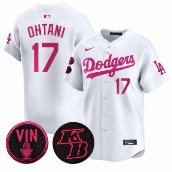 Men's Los Angeles Dodgers #17 Shohei Ohtani White 2026 Mother's Day Vapor Premier Limited Stitched Baseball Jersey