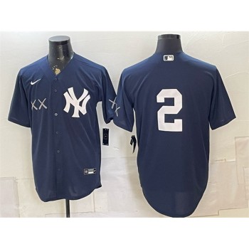 Men's New York Yankees x KAWS #2 Derek Jeter Navy Stadium Baseball Jersey Men's New York Yankees x KAWS #2 Derek Jeter Navy Stadium Baseball Jersey