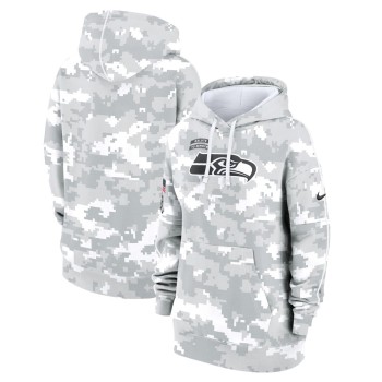 Women's Seattle Seahawks Arctic Camo 2024 Salute To Service Club Fleece Pullover Hoodie Women's Seattle Seahawks Arctic Camo 2024 Salute To Service Club Fleece Pullover Hoodie