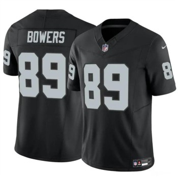 Men's Las Vegas Raiders #89 Brock Bowers Black 2024 Draft F.U.S.E Vapor Stitched Football Jersey Men's Las Vegas Raiders #89 Brock Bowers Black 2024 Draft F.U.S.E Vapor Stitched Football Jersey
