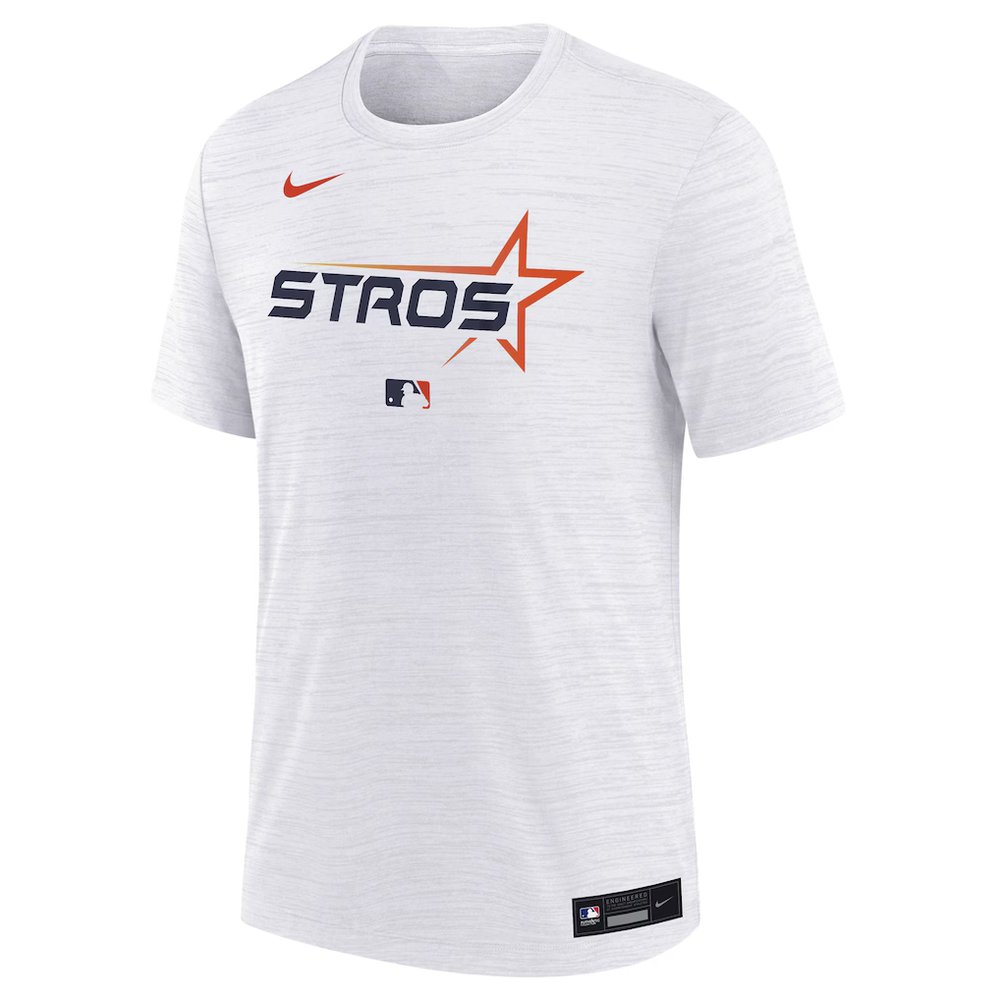 Youth Houston Astros White City Connect Authentic Collection Velocity Performance T-Shirt