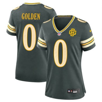 Women's Green Bay Packers #0 Matthew Golden Green 2026 Rivalries Collection Game Jersey Women's Green Bay Packers #0 Matthew Golden Green 2026 Rivalries Collection Game Jersey