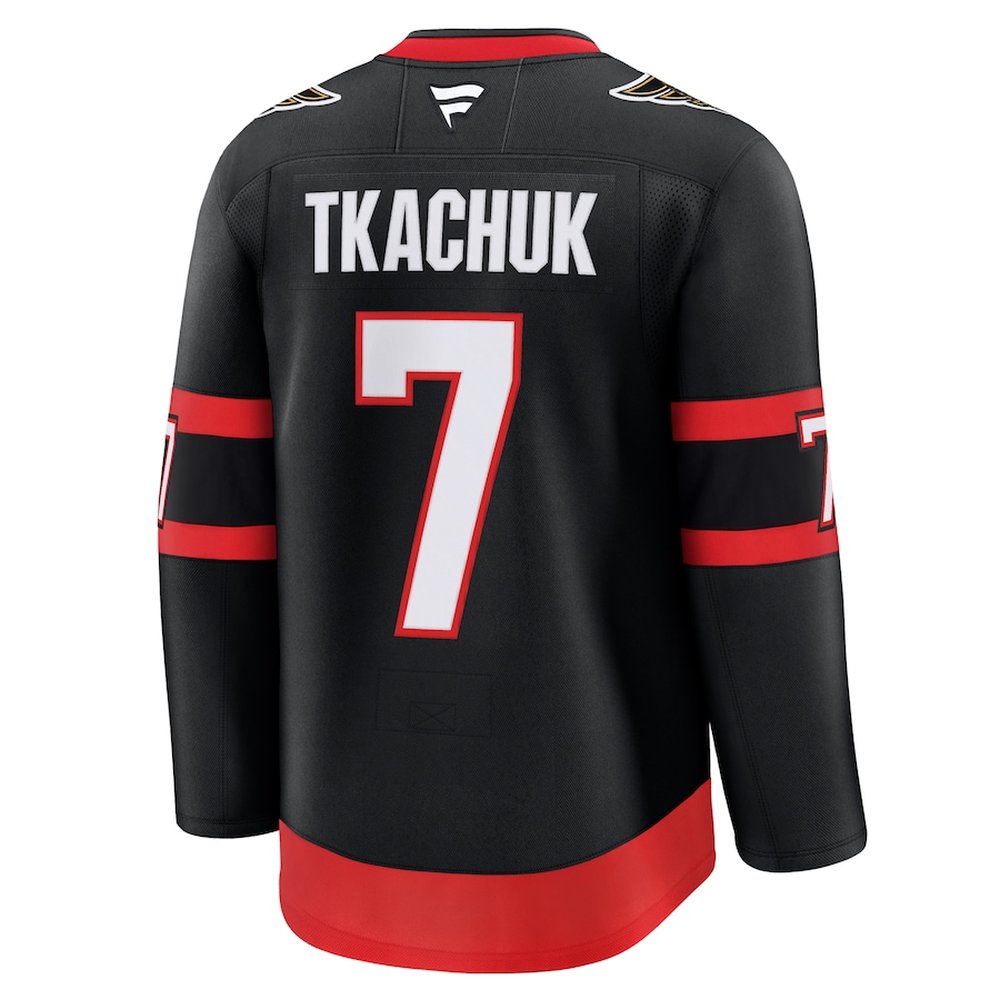 Men's Ottawa Senators #7 Brady Tkachuk Black Home Premium Jersey Men's Ottawa Senators #7 Brady Tkachuk Black Home Premium Jersey
