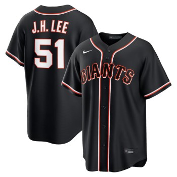 Men's San Francisco Giants #51 Jung Hoo Lee Fashion Replica Black Out Jersey Men's San Francisco Giants #51 Jung Hoo Lee Fashion Replica Black Out Jersey