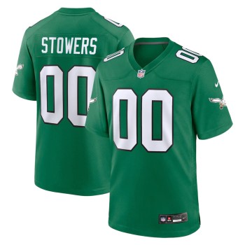 Men's Philadelphia Eagles Eli Stowers Green 2026 NFL Draft Game Jersey Men's Philadelphia Eagles Eli Stowers Green 2026 NFL Draft Game Jersey