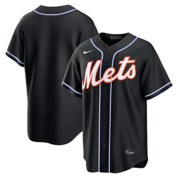 Youth New York Mets Fashion Replica Black Out Jersey Youth New York Mets Fashion Replica Black Out Jersey