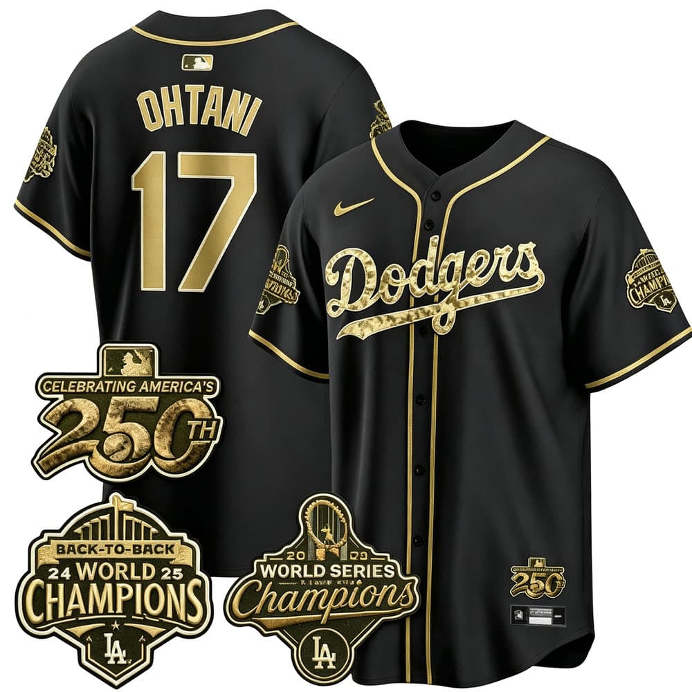 Youth Los Angeles Dodgers #17 Shohei Ohtani Black Stitched Baseball Jersey
