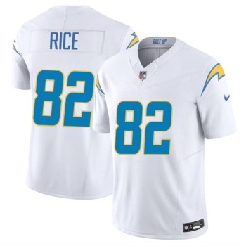 Youth Los Angeles Chargers #82 Brenden Rice White 2024 Draft F.U.S.E Vapor Limited Stitched Football Jersey Youth Los Angeles Chargers #82 Brenden Rice White 2024 Draft F.U.S.E Vapor Limited Stitched Football Jersey