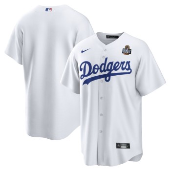 Men's Los Angeles Dodgers White 2024 World Series Big & Tall Replica Jersey Men's Los Angeles Dodgers White 2024 World Series Big & Tall Replica Jersey