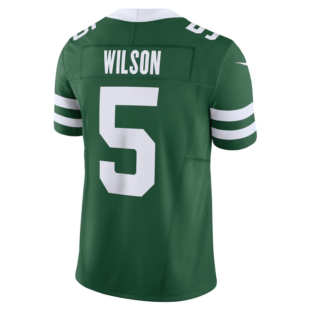 Men's New York Jets Garrett Wilson Legacy Green Vapor F.U.S.E. Limited Jersey